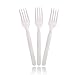 100% Compostable Forks - 7 in Bio-Degradable 50 count - Eco Friendly Durable and Heat Resistant Disposable Utensils (White Fork)