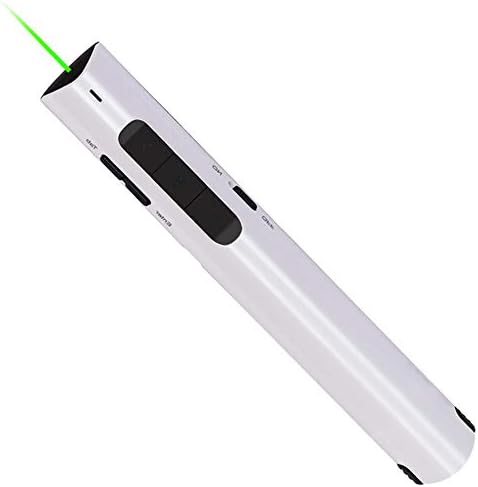 Dsqcai Wireless Presenter with Green Light Pointer Usb Charging Flip Pen Operating System Windows2000 XP/W7/W8 MAC Vista Linux Android