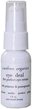 Carefree Organics Eye Deal Organic Eye Cream with Primrose & Pomegranate, 1 oz