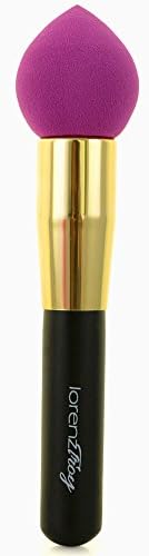Purple Beauty Makeup Blender Sponge Foundation Applicator Brush - Best Pro Airbrushed Look and Unvarying Coverage Without Even Trying - Natural Ergonomic Wooden Handle Keeps Your Hands Clean - Smooth Texture, Ample Size - Makes a Great Gift!
