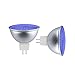MR16 GU5.3 Blue LED Recessed Light, Aluxcia 5W GU5.3 GX5.3 Bi-Pin Base MR16 Landscape Light AC/DC 12V/24V 120 Degree Beam Angle 50W Halogen Replacement Bulb for Recessed Track Lighting, Blue, 2-Pack