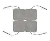 Set 4 conductive square pads (eletrodes) for Scenar