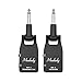Muslady Guitar System Transmitter & Receiver 2.4G Wireless Built-in Rechargeable Lithium Battery 30M Transmission Range for Electric Guitar Bass (Black)
