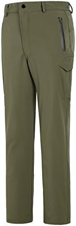 Unisex Camouflage Fleece Windproof Thermal Hiking Mountain Pants SM-025 Army Green XXL