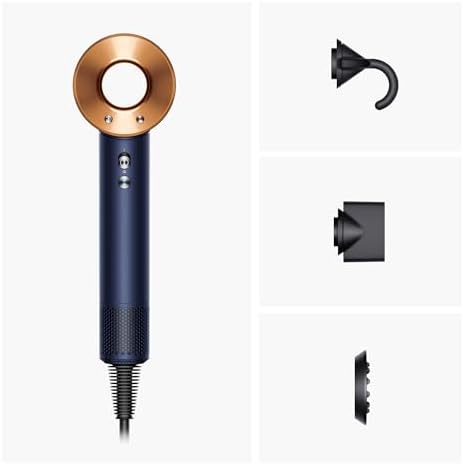 Supersonic™ asciugacapelli Straight+Wavy – asciugatura rapida senza calore estremo – controllo intelligente della temperatura – include 3 accessori