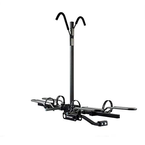 Retrospec Lenox Car Hitch Mount Tray Bike Rack with 2inch Receiver; 2 Bicycle Carrier, Black