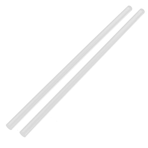 Acrylic Rod - TOOGOO(R)2Pcs 10mm Clear Round Perspex Acrylic Bar PMMA Extruded Rod 12" Length