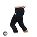 Chromatic Women's Yoga Capri Legging and Resistance Workout Loop Exercise Bands- Set of 5 with FREE Workout Instruction Sheet