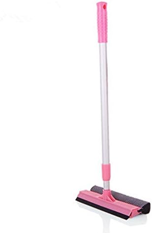 Glass Windows Revitalization Window Cleaner Cleaning Scraper Wiper Brush Tools (pink)