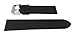 JP Leatherworks Mens Classic Glove Leather Watchband Black 20mm Watch Band