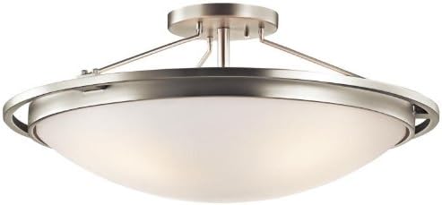 Kichler 42025NI Semi-Flush 4-Light, Brushed Nickel
