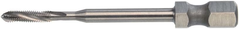 VÖLKEL HexDrive Machine Tap (Hex Socket) 1/4 Inch Bit HSS-E M3 DIN371 Form C / 15°RSP Metric Thread Blind Hole Stainless Steel Drill Tap Cutter
