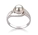 Clare White 6-7mm AAA Quality Freshwater 925 Sterling Silver Cultured Pearl Ring For Women - Size-8