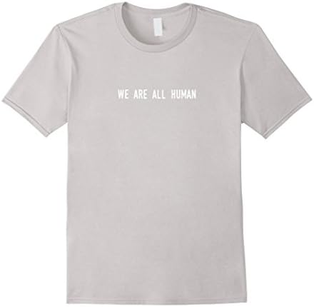 Men's Equality Resist - We Are All Human T-Shirt Medium Silver