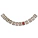 Elfun(TM Vintage Welcome Home Banner for Home Decoration Family Party Supplies Photo Booth Props