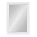 Kate and Laurel Whitley Large Framed Rectangle Wall Mirror, 29.5x41.5 White