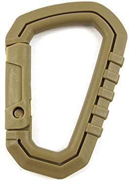 KEKJORY Tactical outdoor carabiner Mountaineering plastic hanging key D buckle