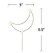 Star Cake Topper Gold Moon and Stars Cupcake Toppers Decorations for Girl's Happy Birthday Wedding Valentine's Day Baby Shower Baking Party Supplies (Big Stars)