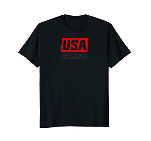 Usa supplements small logo tee shirt for men, women &am…