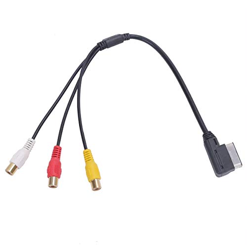 AMI MMI RCA 3RCA DVD Video Audio Input AUX Cable Wire for VW for Audi A3 A4 A6 A7 A8 Q5 Q7 R8 CAR-BA65 C/5