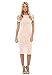 AX Paris Women's Crochet Lace Midi Dress(Pink, Size:10)