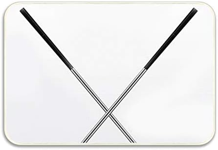 Extra Thick Shiny Golf Clubs 3D Painting Non-Slip 18"x30" Area Rug Pad for Any Hard Surface Floor, Keeps Your Rugs Safe and in Place