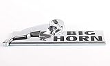 BIGHORN Emblem Badge 3D Stickers OEM BIG HORN Fender for Dodge RAM 1500 RAM 2500 3500 Mopar Chrome
