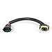HiseNook 2 Piece H8 H11 Extension Adapter Wiring Harness Sockets Wire Cable for Headlight