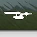 Enterprise Star Trek White Sticker Decal Starship White Car Window Wall Macbook Notebook Laptop Sticker Decal