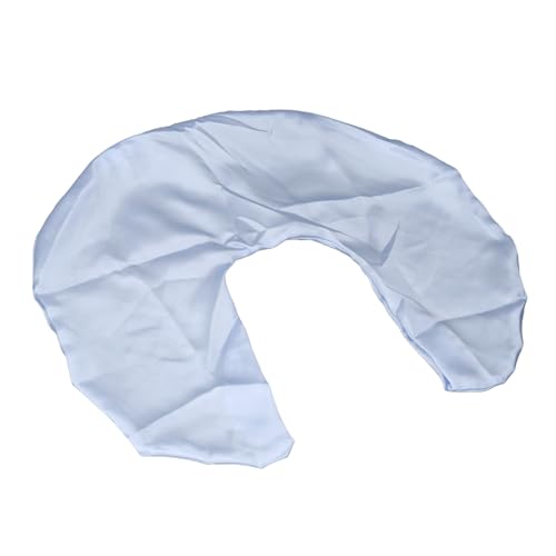 EMUKOEP Satin Nursing Pillow Cover, Soft, Washable, Breathable, Skin Friendly, Nursing Pillow Cover for Nursing (Blue)