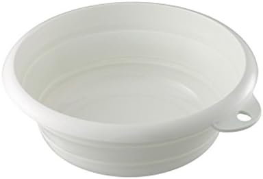 Battletter Large Thickening Hanging Portable Camping Household Wash Basin (Small size:25.3x9.2cm/9.96x3.62inches, White)