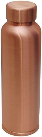 Copper Water Bottle-Jointless ,Straight/Plain leakage free 100% pure 950 ml Copper Bottle by BNS Hanidcrafts