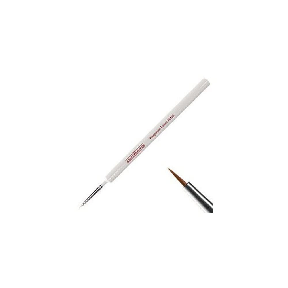 The Army Painter Insane Detail Brush, 0.75 inches, Flagged Bristle, 30 Pieces, Multicolor, Assorted, Animal Hair, L