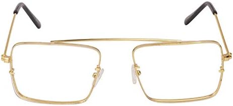 Golden Raees Style White Lens With Anti Reflection Technology For mens And Womens With Free Hardcase And Wiping Cloth With 6 Months Manufacturer Warranty.