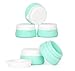 BlueSunshine Silicone Cosmetic Containers Cream Jar with Sealed Lids, 3 Pieces - Food Grade Silicone - BPA Free - Great for Travel, Home and Outdoor (20ml Cream Jars)