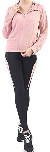Active Wear Sets for Women -Workout Clothes Gym Wear TracksuitsYoga Jogging Track Outfit Legging Jacket 2 Pieces Set