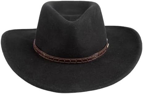 Stetson and Dobbs SWGRBL-2132 Men's Grey Bull Cowboy Hat, Grey Mix