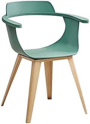 おしゃれ レビューを書けば送料当店負担 ダイニングチェア リビングルームとダイニングルームのホーム近代椅子シンプルなダイニングチェア 新生活 シェル チェア 50x77x44cm Color Size Green