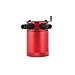 Mishimoto MMBCC-MSTWO-RD Baffled Oil Catch Can (Compact, 2-Port, Red)