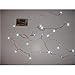 Battery Operated 20 LED String Lights on Silver Wire 7ft Long. For Use in Floral Arrangements Party, Wedding Decorating and More