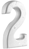 Pinflair Polystyrene Shapes - Number '2', 100mm approx