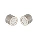 Linsoir Beads Rhodium Tone Inner Hole Size 12mm Glue-in Magnetic Clasps for 12mm Cords Pack of 10 Sets