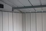 Duramax ECO 8 x 8 Metal Garden Storage Shed Anthracite view 12
