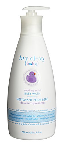 Live Clean Baby Soothing Relief Wash, 10 oz