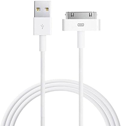 30 Pin Charger, 10ft iPad High Speed Sync Charging Cord Cables for iPhone 4/4s, iPhone 3G/3GS, iPad 1/2/4, iPod (10ft 30 Pin Cable White)