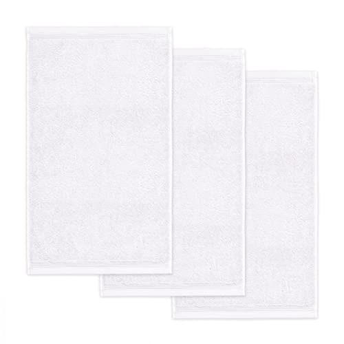 Moeve 3er set Superwuschel guest towel 30 x 50 cm made of 100% cotton, snow