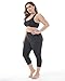 ZERDOCEAN Women's Plus Size Soft Stretchy Basic Capri Leggings Black 2X