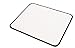 White Small Gaming Mouse Pad, Stitched Edges, Speed Silky Smooth Surface - 10.6