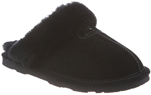 BEARPAW Loki II Women's Slipper 6 B(M) US Black-Suede