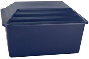 Silverlight Urns Navy Blue Urn Vault for Ground Burial, Holds One Adult Cremation Urn for Human Ashes, Durable and Secure Cremation Urn Vault for Cemetery Burial